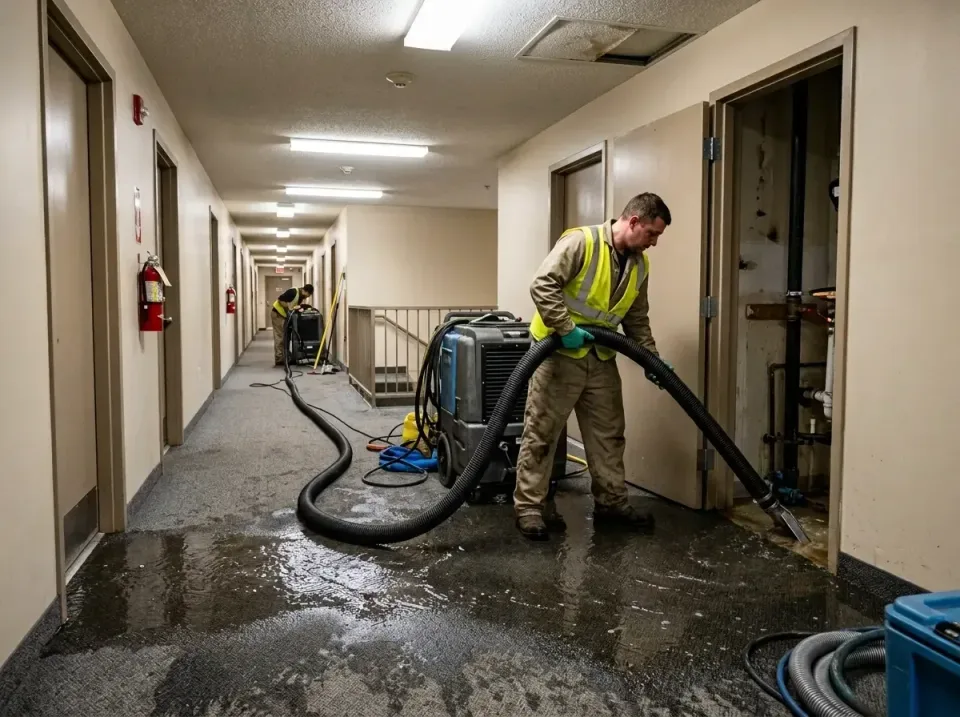 multi-unit-apartment-hallway-f-005 — frequently asked questions, Emergency Burst Pipe Water Extraction & Removal in Excelsio…
